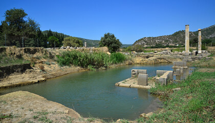 Fototapeta premium Claros Ancient City is in Izmir, Turkey.