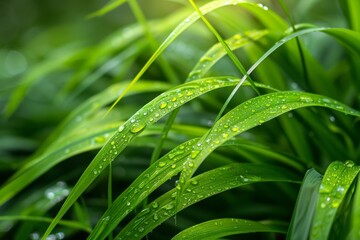 grass with dew drops