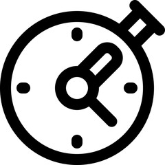 stopwatch icon. vector line icon for your website, mobile, presentation, and logo design.