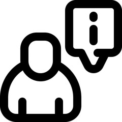 information icon. vector line icon for your website, mobile, presentation, and logo design.