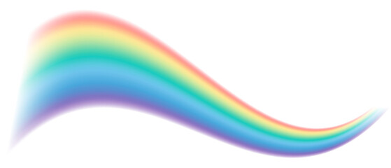 Png rainbow light design element