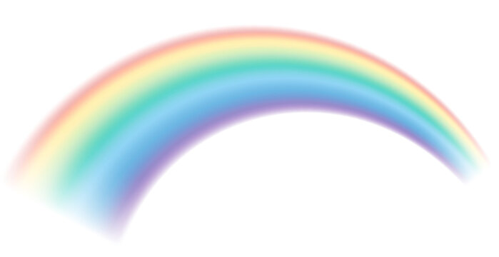 Png rainbow light design element