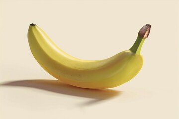 Fresh Ripe Banana isolated on white background, studio shot. 