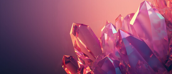 corporate background, copy space, freeform shapes style, crystal, deep gradient Millenial Pink and Cooper Color scheme