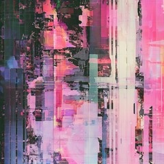 Glitch Art Canvas - Utilize the aesthetics of digital glitches such as corrupted data and pixel errors