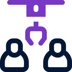 job hiring icon. vector dual tone icon for your website, mobile, presentation, and logo design.