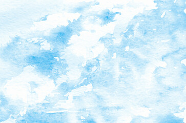 Fototapeta na wymiar Abstract blue watercolor background texture