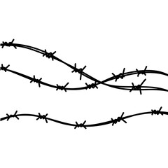 Barbed wire illustration