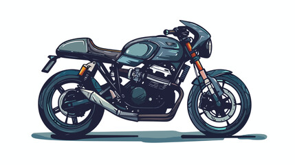 Obraz na płótnie Canvas Road motorcycle icon Isolated. Vector illustration.