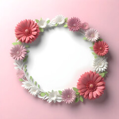 happy mothers day greeting card with flowers copy space 16