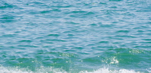 Blue sea water background texture