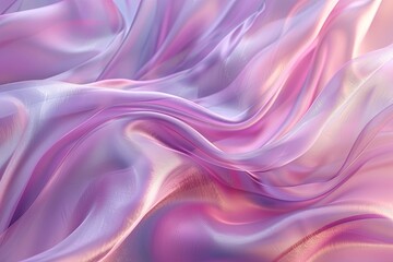 Obraz premium Background with flowing fabric. soft. Product presentation. Luxury 3D rendering of an advertising layout. decorations for events. generative ai