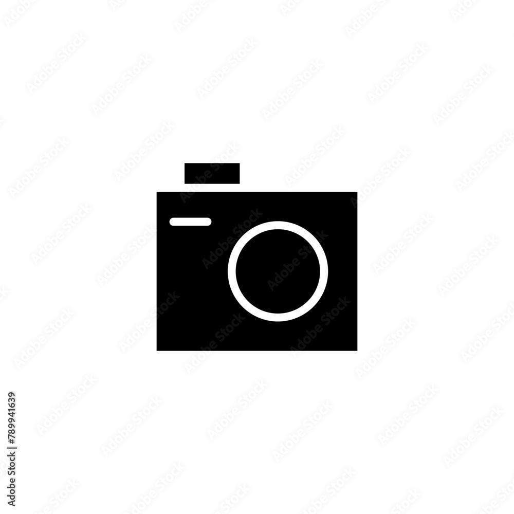 Wall mural photo camera glyph icon