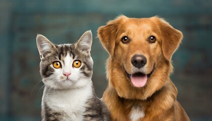 Fur-Ever Friends: Dog and Cat Demonstrating Unwavering Friendship