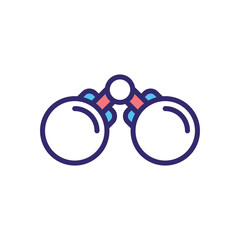 Binocular vector icon