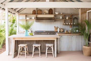 Weatherproof Coastal Beach Shack Kitchen: Durable Furniture & Design Inspirations