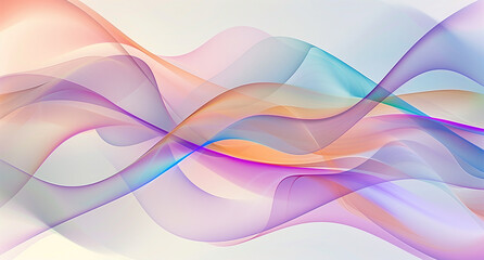Ethereal Pastel Waves: Soft Color Blends in a Delicate Abstract Design