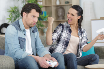 couple are spending time together