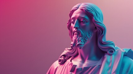 Jesus Christ in art form with the help of AI to expand the concept. - obrazy, fototapety, plakaty