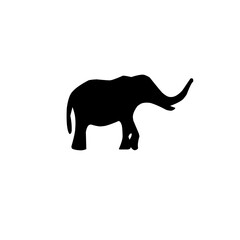 Elephant Icon Silhouette