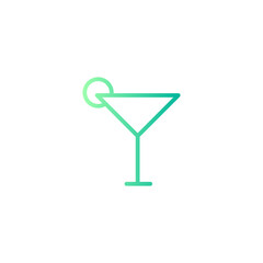 cocktail gradient icon