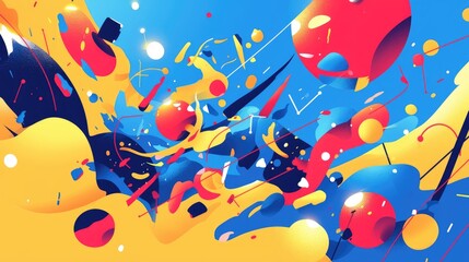 A set of 10 vibrant motion graphic design elements featuring tapered stroke pop ups and smooth animated lines all in alpha channel