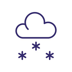 Snowfall vector icon