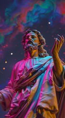 Jesus Christ in art form with the help of AI to expand the concept.