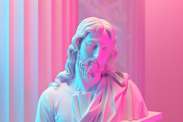 Jesus Christ in art form with the help of AI to expand the concept.