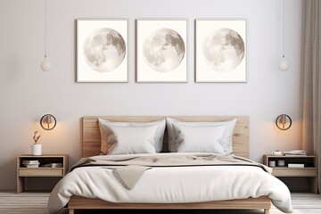 Lunar Elegance: Minimalist Bedroom Decors for a Luminous Restful Atmosphere