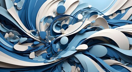 background in an abstract blue tone. composition of dynamic forms. Illustration in vector format