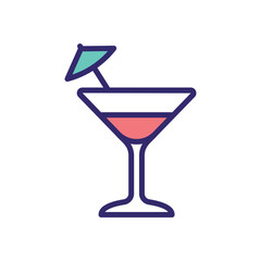 Cocktail vector icon