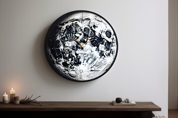Minimalist Lunar Calendar Decor: Achieve Serenity with Simple Lunar Design for Your Bedroom