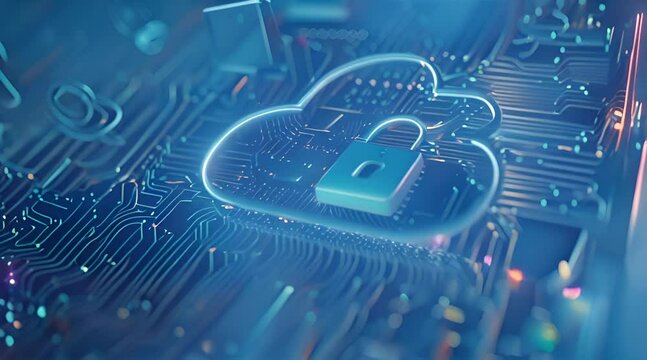 Secure Digital Data Encryption, Ideal for Cybersecurity Concepts ,Technical Background,Digital Background