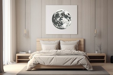 Serene Lunar Phases: Minimalist Bedroom Decors in Neutral Hues