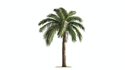 Palm tropical tree icon Vector illustration isolated