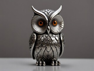 Modern and classy resin art figure of a lucky owl: