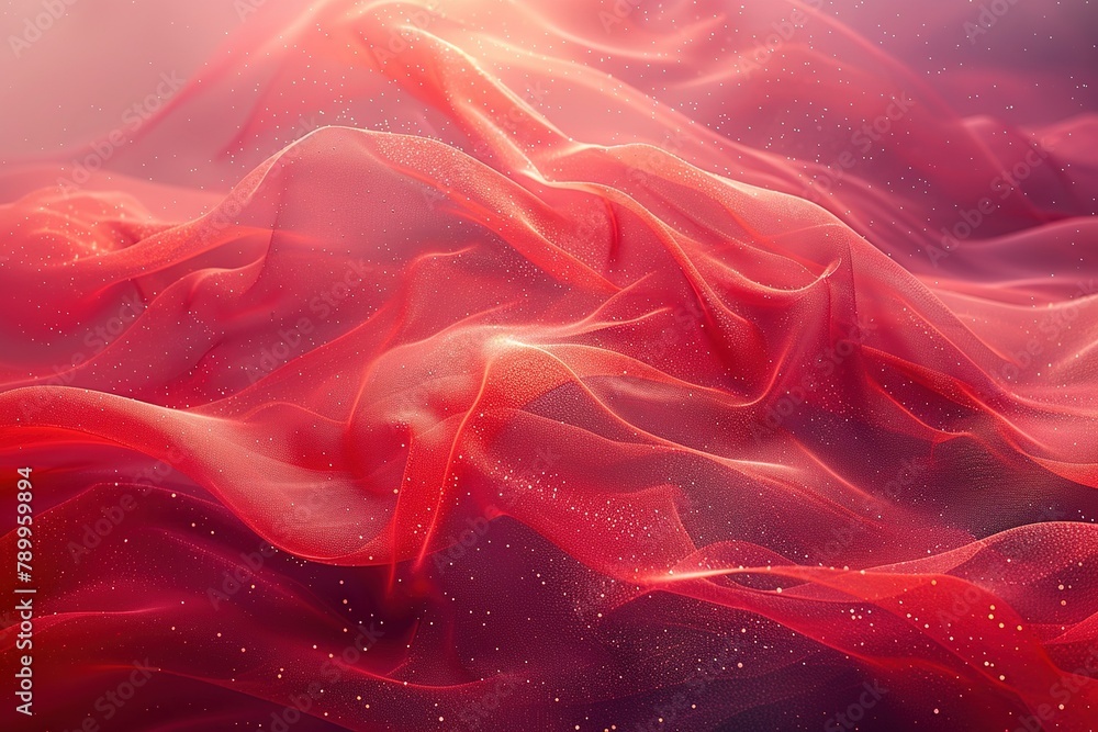 Poster abstract shiny color red wave design copy space for text
