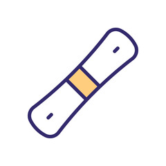 Sand board vector icon
