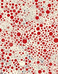 Red and White Abstract Organic Fabric Texture Pattern