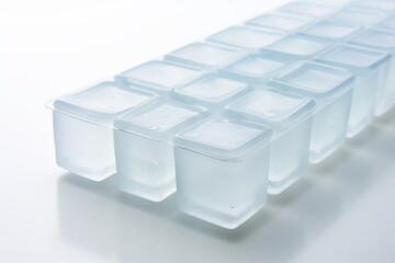 Ice Cube Trays , white background.