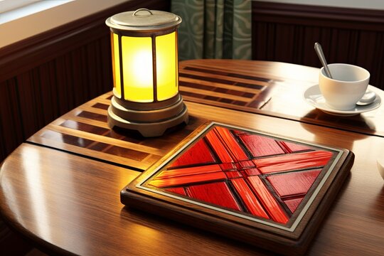 Vintage Railway Car Dining Room Concepts: Railroad Crossing Sign Decors & Track Layout Coasters Delight