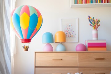Whimsical Hot Air Balloon Kids' Room Decors: Playful Balloon Lights & Vibrant Fun Space Ideas