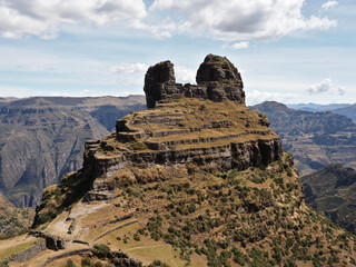Waqrapukara or Waqra Pukara (horn fortress) is an archaeological site in Peru located in the Cusco...
