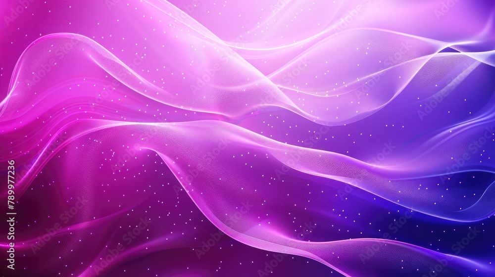 Poster a background featuring purple and pink wavy lines creating a dynamic and vibrant backdrop