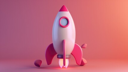 Rocket Icon Design For Both Personal and Commercial Purposes - obrazy, fototapety, plakaty