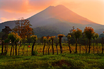Wulkan Arenal w La Fortuna - Kostaryka - obrazy, fototapety, plakaty