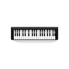Piano keys isolated on a white background. Vector illustration