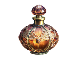 Beautiful luxury glass perfume bottle