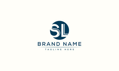 SL logo Design Template Vector Graphic Branding Element.
